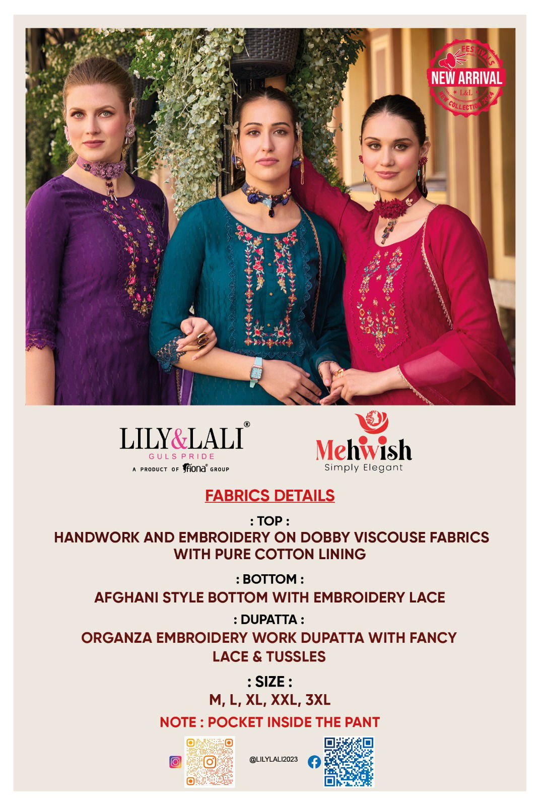 Mehwish By Lily And Lali Jacquard Silk Embroidery Kurti With Bottom Dupatta Wholesale Online